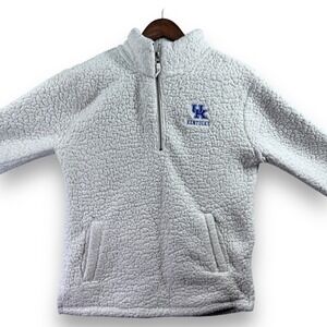 Top Of The World‎ Kentucky Wildcats Womens Gray Sherpa Fleece 1/4 Zip Small